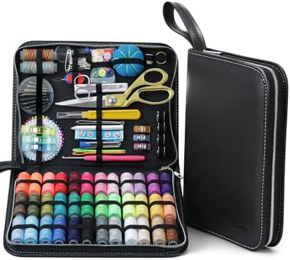 Cebelo Large Sewing Kit for Adults: 2-Year Supply for Home Mending (Black) by Cebelo