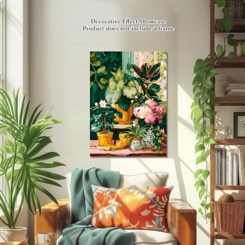 ICYANART Plant Paint by Numbers Kit for Adults, Adult Paint by Number Kits - Image 2