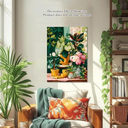 ICYANART Plant Paint by Numbers Kit for Adults, Adult Paint by Number Kits - Image 2