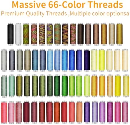 66 Color Sewing Kit for Adults,305 Pcs Portable Needle and Thread Kit - Image 3