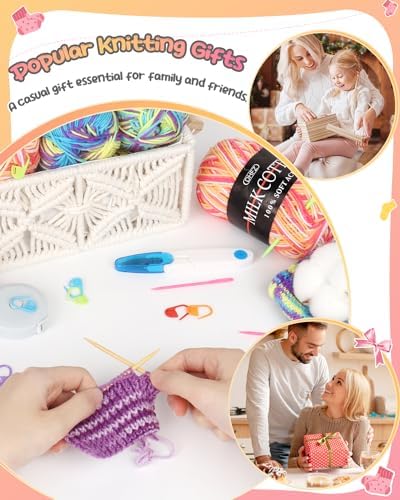 Katech Knitting Kit for Beginner Adults W/Socks Step-by-Step Instruction - Image 7