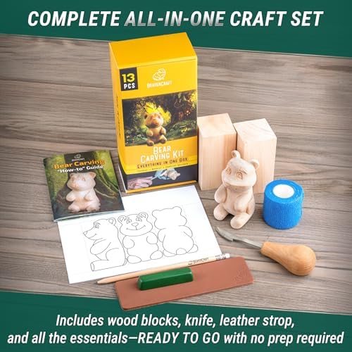 BeaverCraft DIY05 Wood Carving Kit C4 Wood Carving Knife for Whittling Sloyd Knife - Image 3