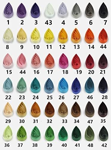 ODETOJOY Quilling Strips 5mm Paper Quilling Set Solid Color Star Origami Paper DIY Hand Crafts Single Color Quilling Paper Filigee Strips (Cream off white) - Image 6