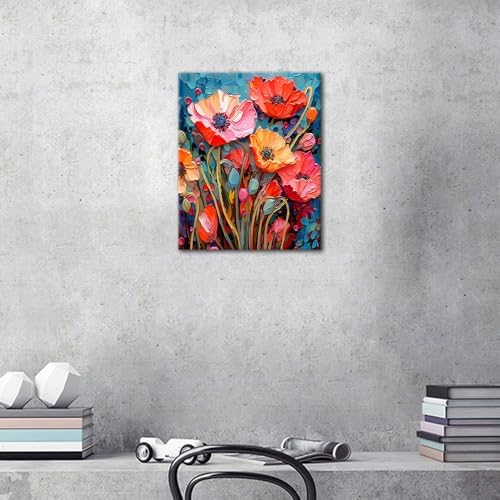 TUMOVO Flowers Floral Paint by Numbers Kit for Adults Easy - Image 2