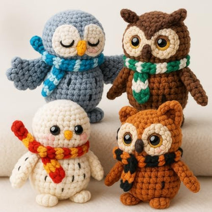 GUOXIAOER 4Pcs Crochet Kit for Beginners, 2026 DIY Craft for Adults, Great Gift for Crochet Lovers, Crocheting Animal Kits with Step by Step Videos,Yarn,Crochet Hook,Birthday Holiday Gift (Crochet B) - Image 6