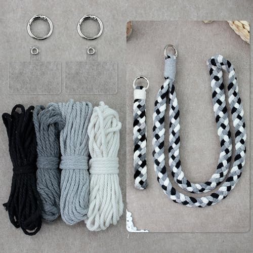 BUFANTL Macrame Kit for Beginners, Heart Decor Set - 2 Wall Hangings, 1 Keychain & 2 Napkin Rings for Romantic Gifts by Unknown