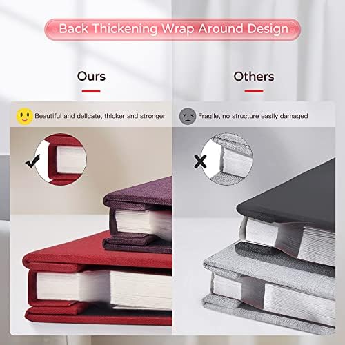 Popotop Large Photo Album Self Adhesive 4x6 5x7 8x10 Scrapbook Album DIY Picture Book,Gifts for Mom,Family Baby and Wedding,with Metal Pen and Plastic Board - Image 6
