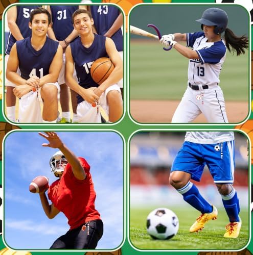 Suncalla 984 Pcs 24 Set Sport Keychain Making Kit Football Soccer Charm - Image 6