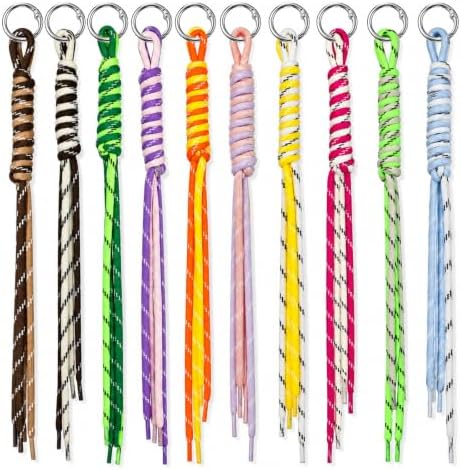 24 Pack Paracord Keychain Bag Charms, Rope Keychain by Unknown