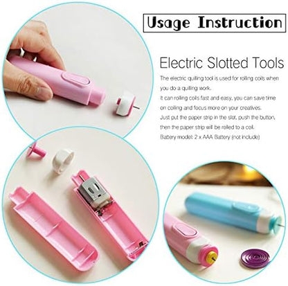 IMISNO DIY Quilling Kit with Paper Crimper, Tools&Strips for Beginners - Image 3