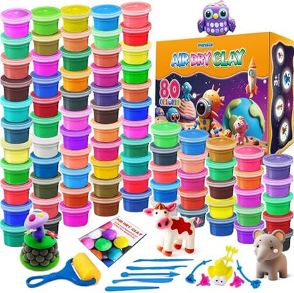 ESSENSON Air Dry Clay, 80 Colors by ESSENSON