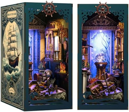 ISSEVE Book Nook Kit, Dollhouse Booknook Kits for Adults Bookshelf Décor - Image 2