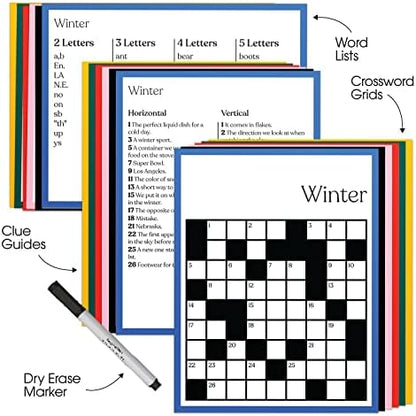 Keeping Busy Crossword Dementia Activities for Seniors | Alzheimer Products for Elderly Patients | Fun Memory Game Toy & Cognitive Brain Puzzle for Senior Citizens w/Memory Loss or Alzheimers - Image 4