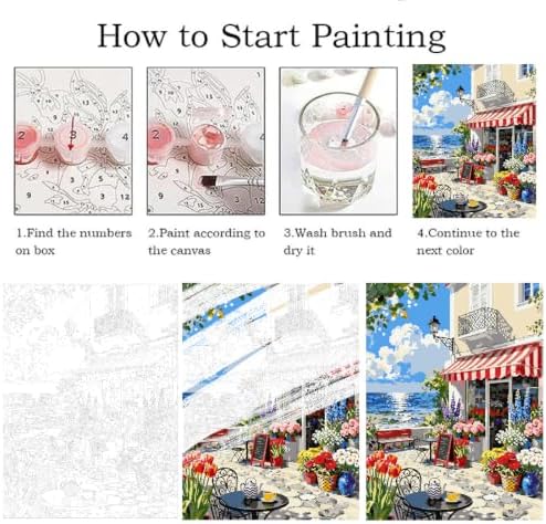 ZRIZQ Paint by Numbers Kit for Adults Beginner Landscapes,City Scape,16x20 - Image 5