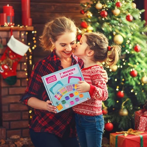 PREBOX Potholder Weaving Loom Kit for Kids and Beginners, Knitting Crafts for Girls Ages 6-12 Year Old, 7" Pot Holder Loom with 224 Loops, Great Christmas & Birthday Gifts - Image 4