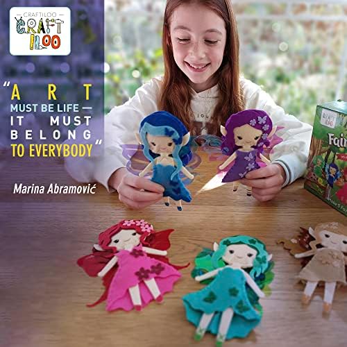Fairy Elves Sewing Kit for Kids Ages 7-12 - Rainbow Garden Felt Craft - Image 2