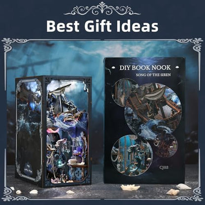 CCCDF Book Nook Kit, DIY 3D Wooden Puzzle Song of The Sirens - Image 5
