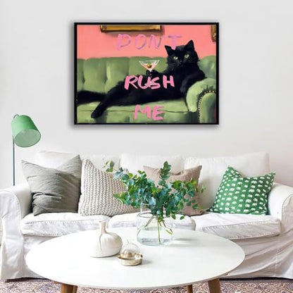 Lzyueyuan Cat Stamped Cross Stitch Kits for Adults Beginner, AbstractCross Stitch Ornament Kits Counted Embroidery Needlepoint Kits Home Decor 15.7 X 11.8 inch - Image 5