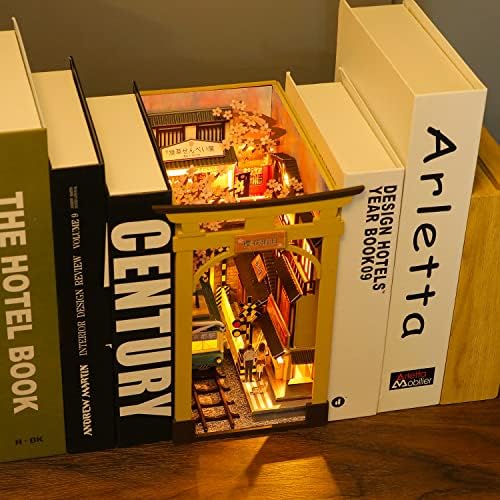 Roroom Book Nook Kit for Adults, Sakura Street Scene House Building Kit - Image 5