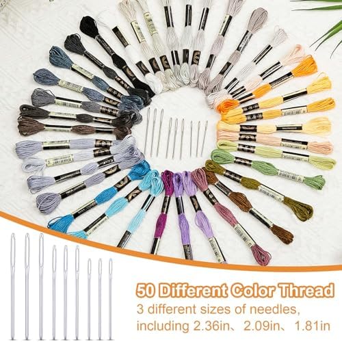 Jexine Speedweve Mini Darning Loom 14 Hooks Darning Mushroom for Socks Kit - Image 3