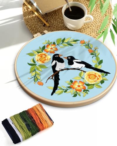 TINDTOP Embroidery Kit for Beginners Adult, Bird Embroidery Kit - Image 7