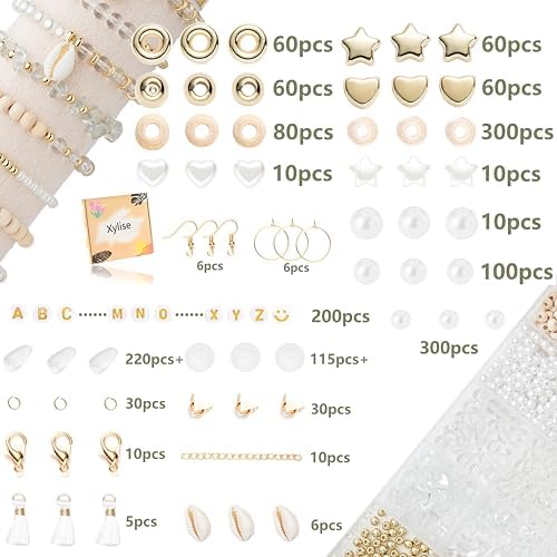 Xylise Jewelry Making Supplies Kit Natural Stone Beads for Irregular Natural Stone with for DIY Craft Bracelet Necklace Earrings for Adults (Transparent) - Image 2