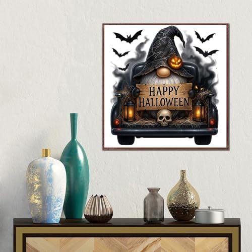 Halloween Stamped Cross Stitch Kits for Beginners Adults - Gnome Counted Cross Stitch Kits Needlepoint Cross-Stitch Patterns Dimensions Needlecrafts Embroidery Kits Arts and Crafts - Image 4