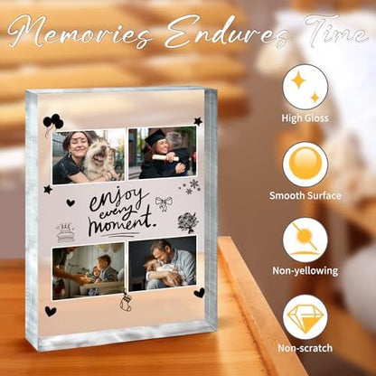 JANCHUN Resin Picture Frames Craft Kit, 16oz Resin Kit and Molds Complete Set with Photo Frame Word Stickers Gift for Couples, Family, Friends, Birthday, Graduation, Baby, Wedding, Back to School - Image 4