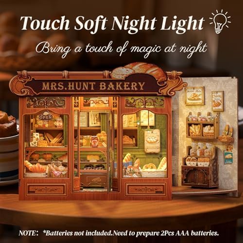 Cutefun Book Nook Kits for Adults - DIY Miniature Bread Shop House Kit - Image 2