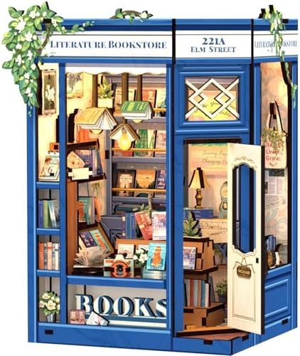 CUTEBEE Book Nook Kit - DIY Miniature House Dollhouse Booknook Kit by CUTEBEE