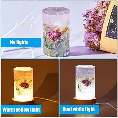 Honoson 3 Pcs Light Resin Mold Set, USB Base, 2 x 3.5 Inches, Column - Image 4