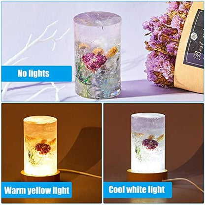 Honoson 3 Pcs Light Resin Mold Set, USB Base, 2 x 3.5 Inches, Column - Image 4