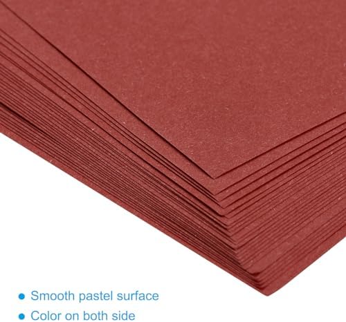 MECCANIXITY 100 Sheet Origami Paper Double Sided Dark Red 4x4 Inch Square Sheet for Art Craft Project, Beginners, Gifts Decor - Image 4