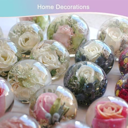 KISREL Sphere Resin Molds, 8 PCS Sphere Silicone Mold, Upgraded Epoxy Molds - Image 5