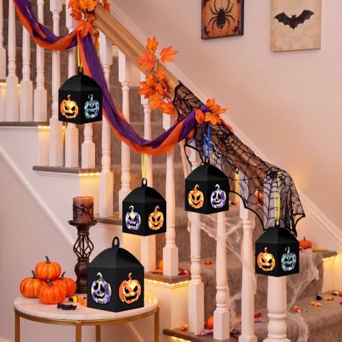 Maitys 16 Sets Halloween Paper Lantern Suncatcher Craft Kits for Adults - Image 6
