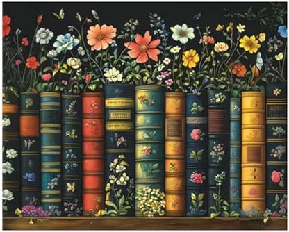 Book Paint by Numbers Kit for Adults Flowers Paint by Numbers for Adult by Aestalrcus