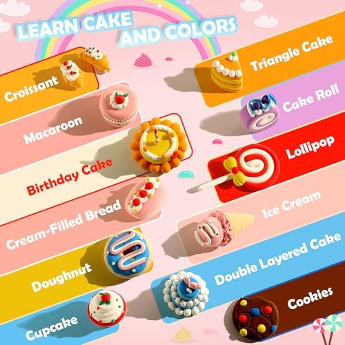 Aestd-ST Air Dry Clay Kit - Cake Themed, Modeling Clay for Kids - Image 5