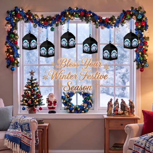 Maitys 16 Sets Christmas Nativity Paper Lantern Suncatcher Craft Kits - Image 5
