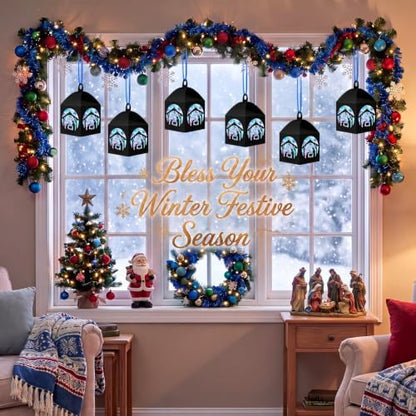 Maitys 16 Sets Christmas Nativity Paper Lantern Suncatcher Craft Kits - Image 5