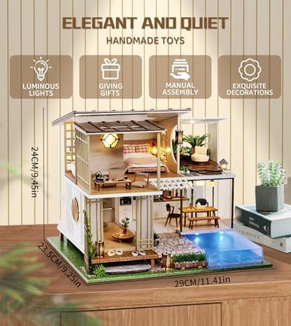 Spilay DIY Miniature House Kit for Adults, Miniature Dollhouse Building Kit - Image 4