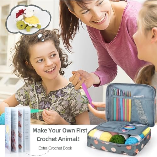 Katech Crochet Kit for Beginners-Crochet Starter Kits with Yarn w/Tutorial - Image 4