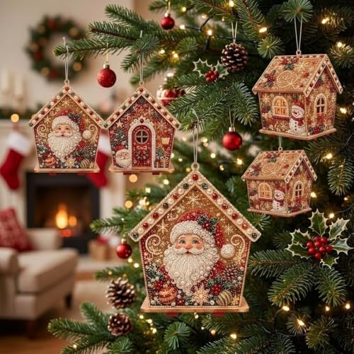 Christmas Diamond Pearl Painting Suncatcher Kit Christmas Ornaments 2026 (Style-C) - Image 4