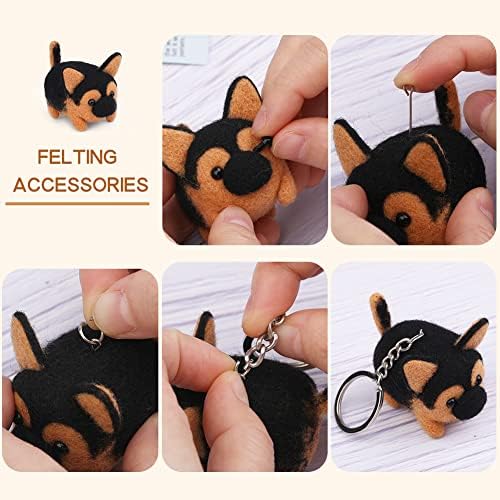 QMNNMA Needle Felting Kit for Beginners, German Shepherd Needle Felting Set - Image 6