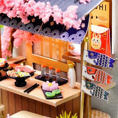 Miniature Wizardi mini House Building kit - Sakura Noodles Shop. - Image 4