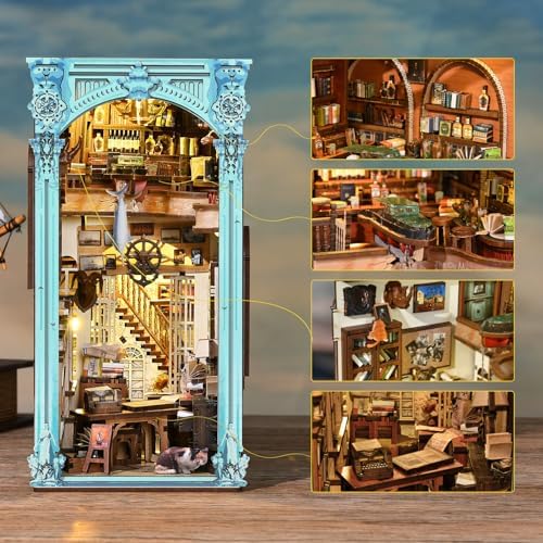 CCCDF Book Nook Kit, DIY Miniature House 3D Wooden Puzzle for Adults - Image 4