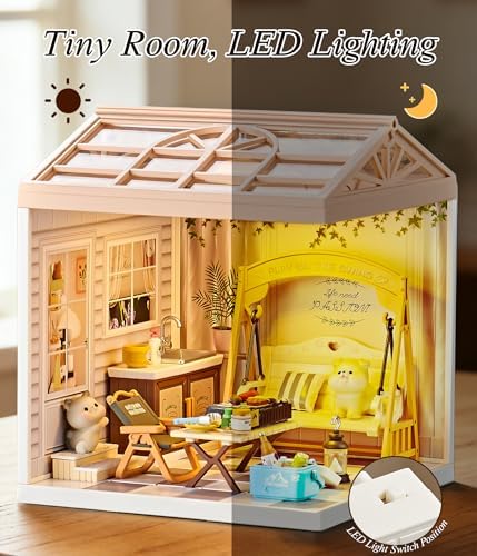 Summer Courtyard Miniature House Kit with Light - Image 2