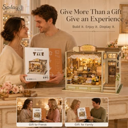 Spilay DIY Miniature House Kit for Adults, Miniature Dollhouse Kit - Image 6