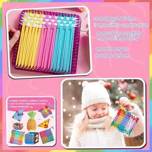REENLIV Upgraded Weaving Loom Kit Toys for Kids & Adults, DIY Arts & Crafts - Image 2