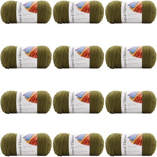 MICHAELS Bulk 12 Pack: Soft Classic™ Solid Yarn by Loops & Threads® - Image 7
