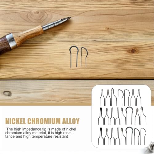 23 Piece Pyrography Wire Tips High Impedance Set for Wood Burning - Image 7